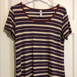 lularoe striped classic t